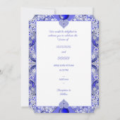 Keramische Kant Blauw van Griekenland Kaart (Achterkant)