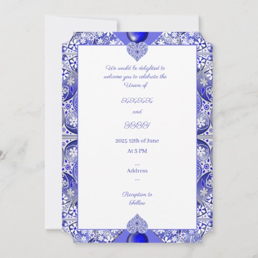 Keramische Kant Blauw van Griekenland Kaart (Achterkant)