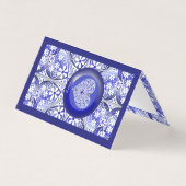 Keramische Kant Blauw van Griekenland Kaart (Voorkant)