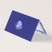 Keramische Kant Blauw van Griekenland Kaart (Achterkant)