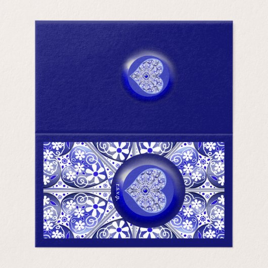 Keramische Kant Blauw van Griekenland Kaart (Buitenkant ongevouwen)