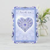 Keramische Kant Blauw van Griekenland Kaart (Staand voorkant)