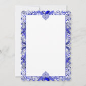 Keramische Kant Blauw van Griekenland Kaart (Achterkant)