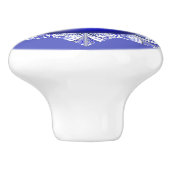 Keramische kant Blauw van Griekenland Keramische Knop (Zijkant)