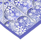 Keramische Kant Blauw van Griekenland Korte Tafelloper (Hoek)