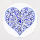 Keramische kant Blauw van Griekenland Labels (Design 1)