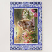 Keramische kant Blauw van Griekenland Legpuzzel (Verticaal)