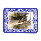 Keramische kant Blauw van Griekenland Magneet (Horizontaal)