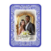 Keramische kant Blauw van Griekenland Magneet (Verticaal)