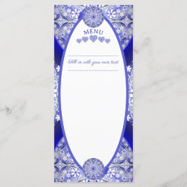 Keramische kant Blauw van Griekenland Menu