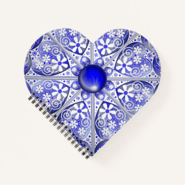 Keramische Kant Blauw van Griekenland Notitieboek