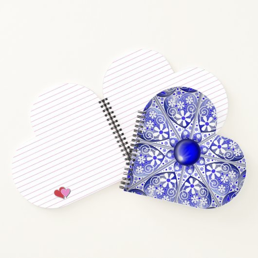 Keramische Kant Blauw van Griekenland Notitieboek (Binnen)