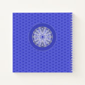 Keramische Kant Blauw van Griekenland Notitieboek (Achterkant)