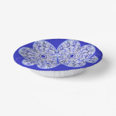 Keramische Kant Blauw van Griekenland Papieren Kommen (Gebogen)