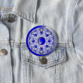 Keramische Kant Blauw van Griekenland Ronde Button 7,6 Cm (In situ)