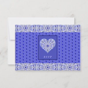 Keramische Kant Blauw van Griekenland RSVP Kaartje