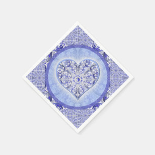 Keramische Kant Blauw van Griekenland Servet