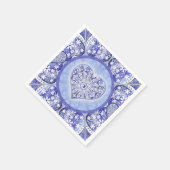 Keramische Kant Blauw van Griekenland Servet (Hoek)