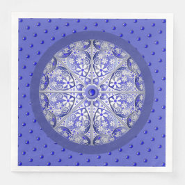 Keramische Kant Blauw van Griekenland Servet