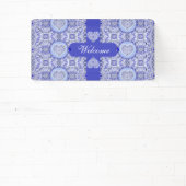 Keramische kant Blauw van Griekenland Spandoek (Insitu)