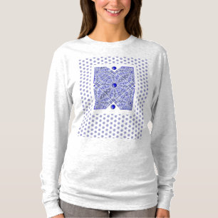 Keramische Kant Blauw van Griekenland T-shirt