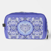 Keramische kant Blauw van Griekenland Toilettasje (Voorkant)