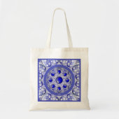 Keramische Kant Blauw van Griekenland Tote Bag (Voorkant)