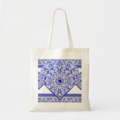 Keramische Kant Blauw van Griekenland Tote Bag (Voorkant)