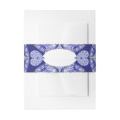 Keramische Kant Blauw van Griekenland Uitnodigingen Wikkel (Voorkant Voorbeeld)