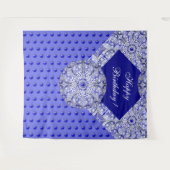 Keramische kant Blauw van Griekenland Wandkleed (Voorkant (horizontaal))