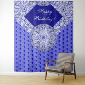 Keramische kant Blauw van Griekenland Wandkleed (In situ)