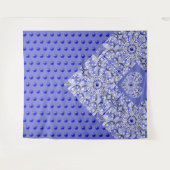 Keramische Kant Blauw van Griekenland Wandkleed (Voorkant (horizontaal))