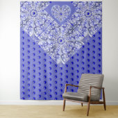 Keramische Kant Blauw van Griekenland Wandkleed (In situ)