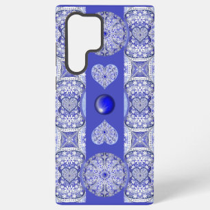Keramische kant Blauwe Griekse tint Samsung Galaxy Hoesje
