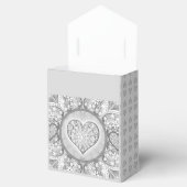 Keramische kant Grijs Bedankdoosjes (Geopend)