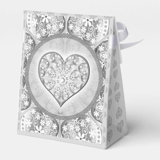 Keramische kant Grijs Bedankdoosjes (Achterkant)