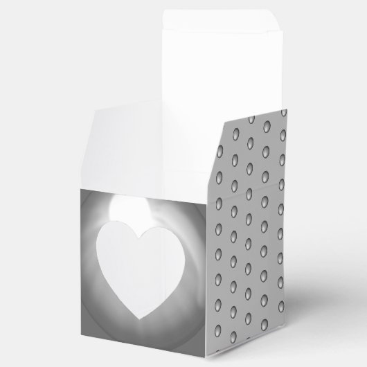 Keramische Kant grijs Bedankdoosjes (Geopend)