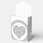 Keramische Kant grijs Bedankdoosjes (Geopend)