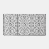 Keramische Kant grijs Bureaumat (Voorkant)