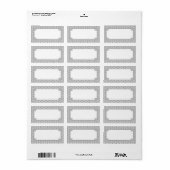 Keramische Kant grijs Etiket (Full Sheet)