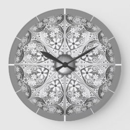 Keramische kant grijs grote klok