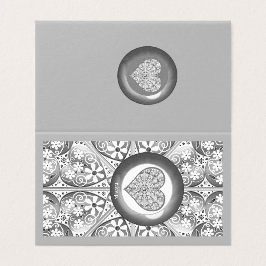 Keramische Kant grijs Kaart (Buitenkant ongevouwen)