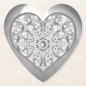 Keramische Kant grijs Kartonnen Onderzetters (Voorkant)