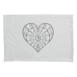 Keramische kant grijs kussensloop