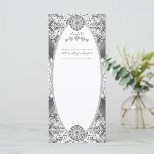 Keramische Kant grijs Menu (Staand voorkant)