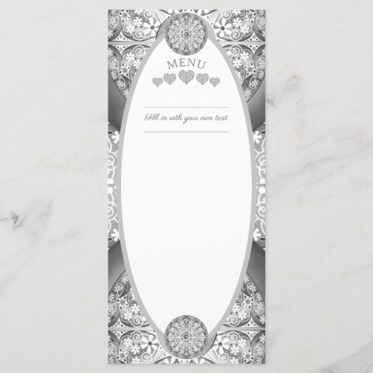 Keramische Kant grijs Menu (Voorkant)