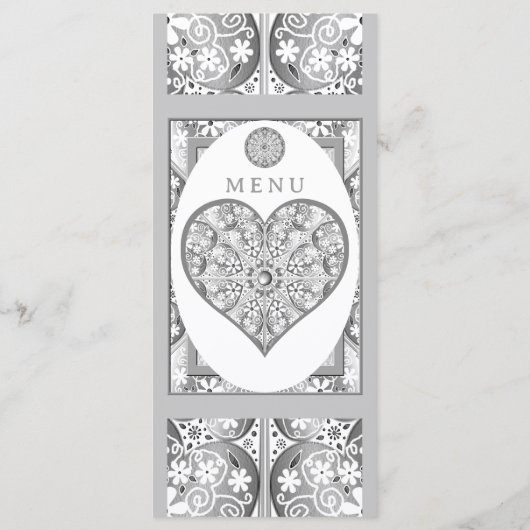 Keramische Kant grijs Menu (Achterkant)