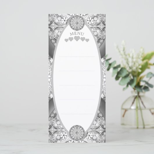 Keramische Kant grijs Menu (Staand voorkant)