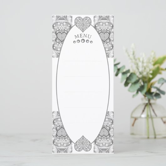 Keramische Kant grijs Menu (Staand voorkant)