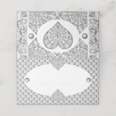 Keramische Kant grijs Plaatskaartje (Buitenkant ongevouwen)